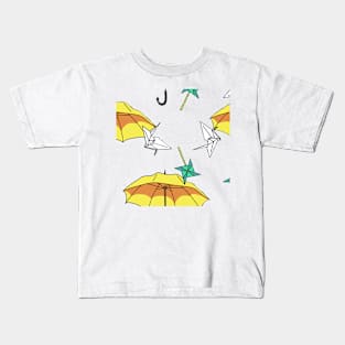 Raining Polygonal Kids T-Shirt